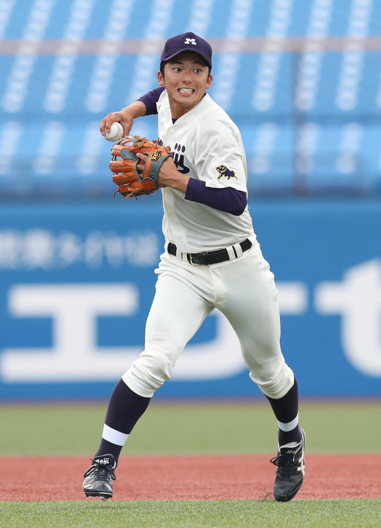 東京6大学春季リーグ戦　第5週第2日　法大対明大　明大・宗山塁＝2021年5月