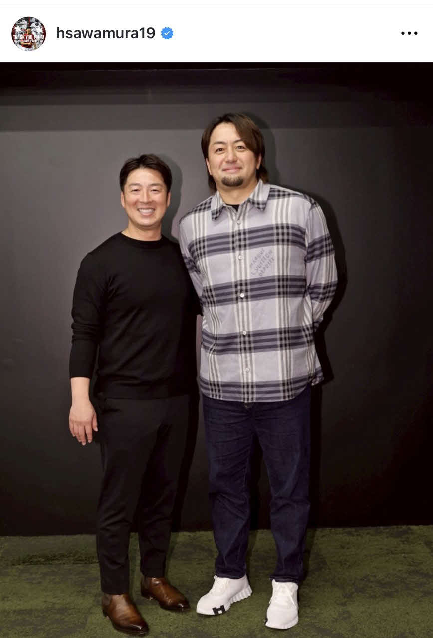 沢村拓一氏のインスタグラムから