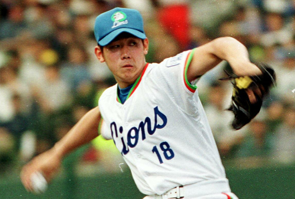 西武時代の松坂大輔氏（99年6月撮影）