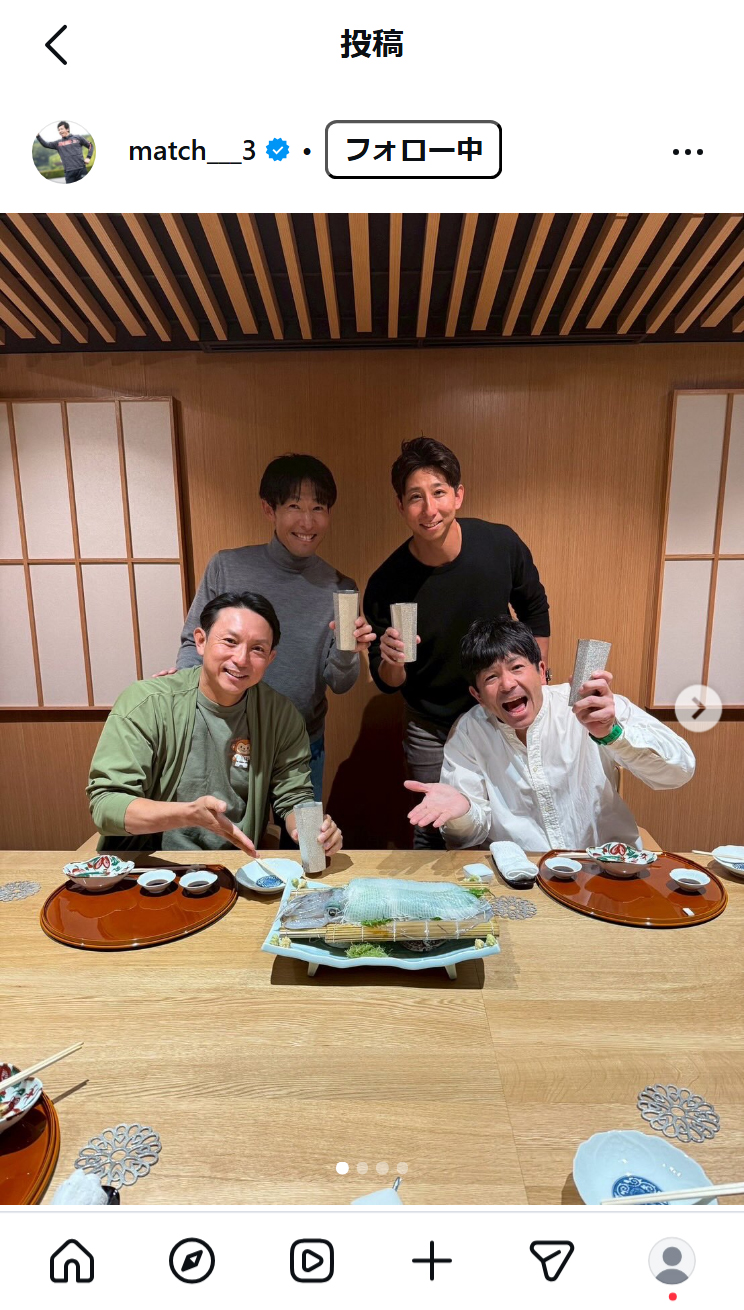 松田宣浩コーチのインスタグラムから