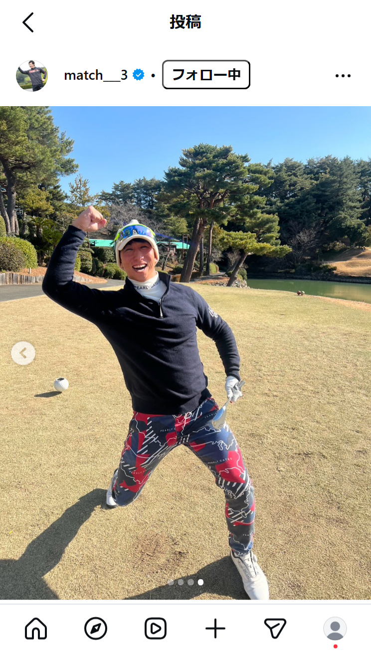 松田宣浩コーチのインスタグラムから