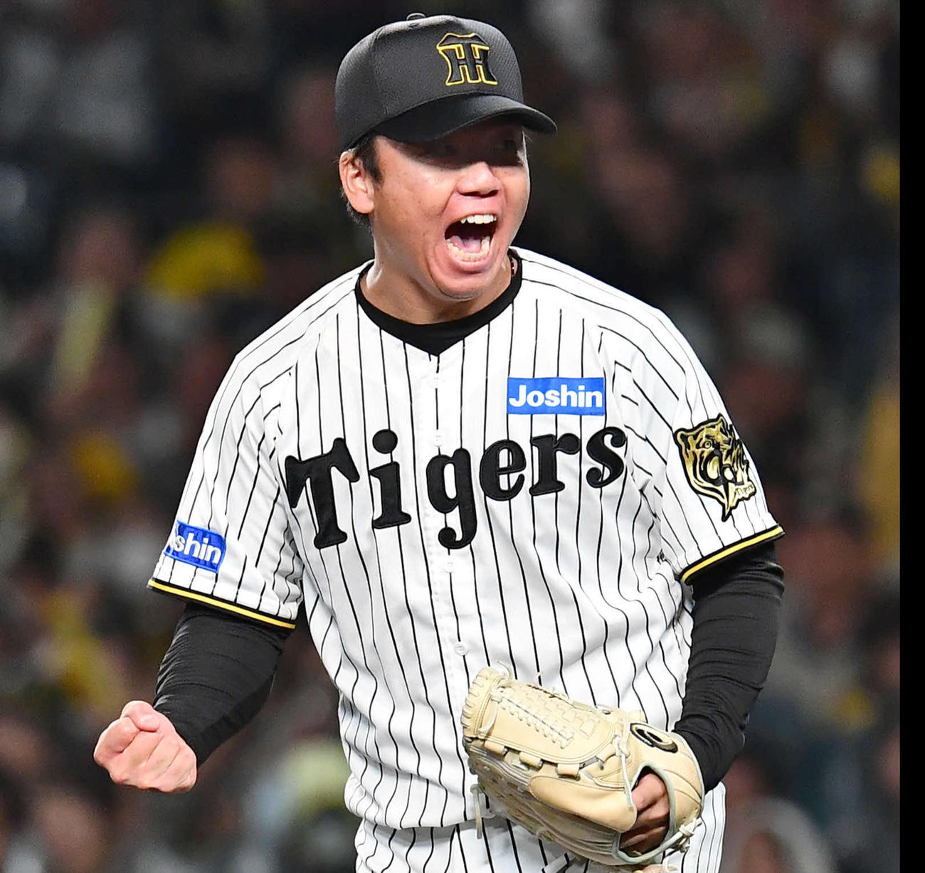 阪神村上頌樹（2025年10月30日撮影）