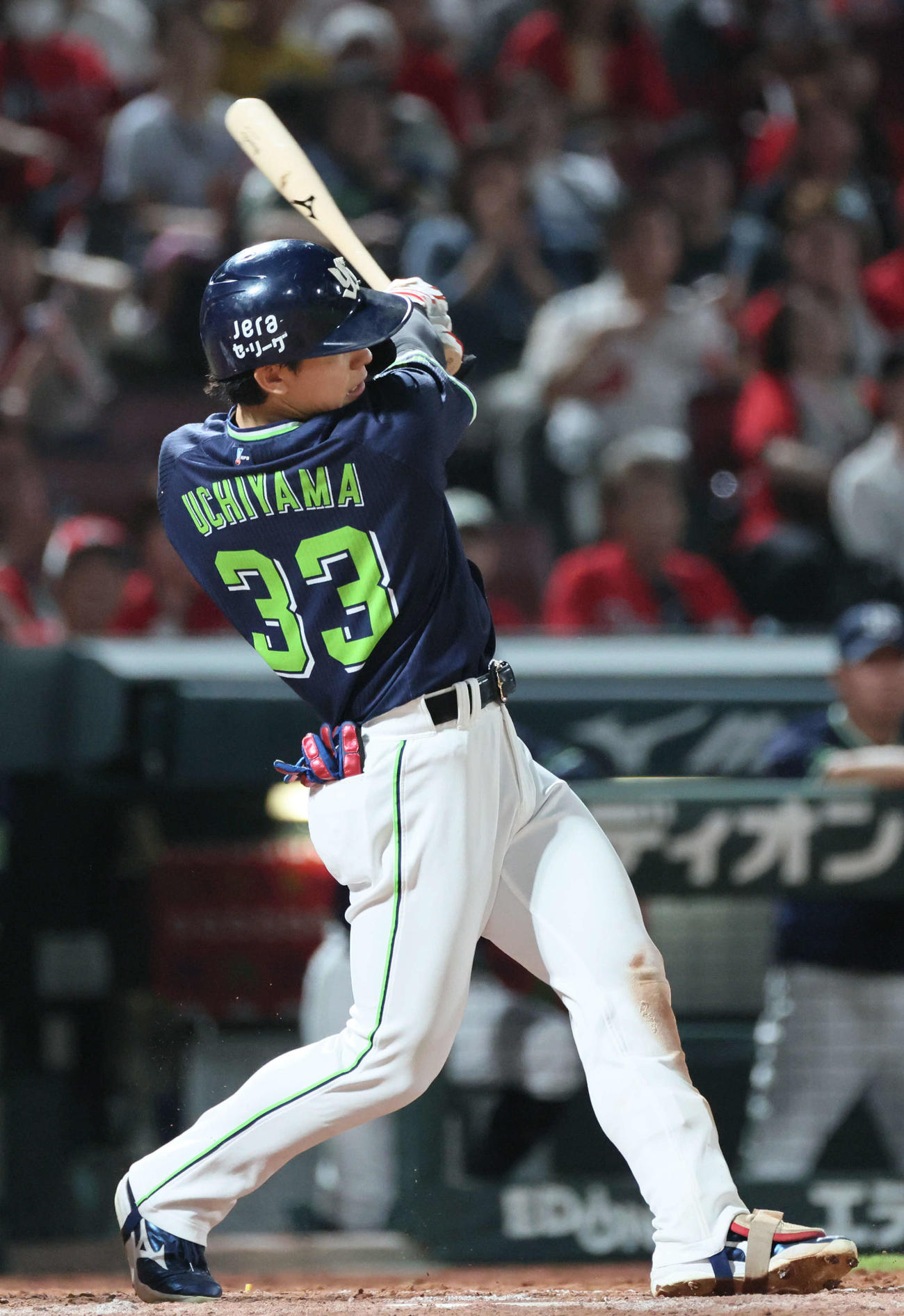 ヤクルト内山壮真（2025年9月14日撮影）
