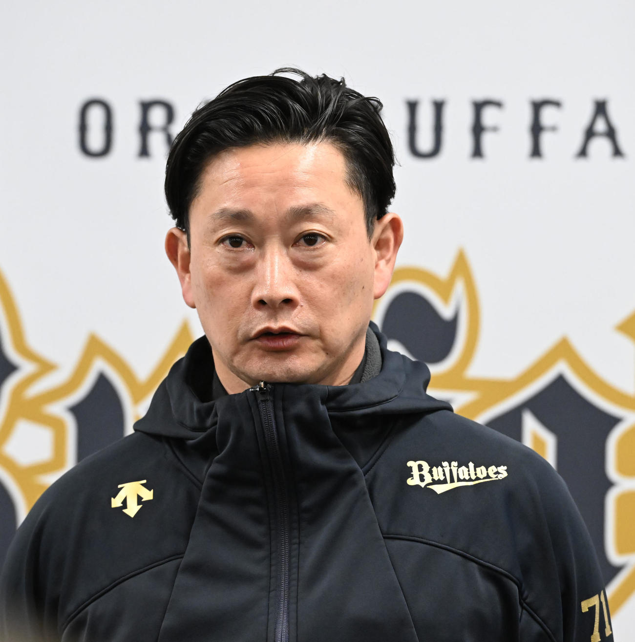 阪神・淡路大震災について話すオリックス岸田監督（撮影・和賀正仁）