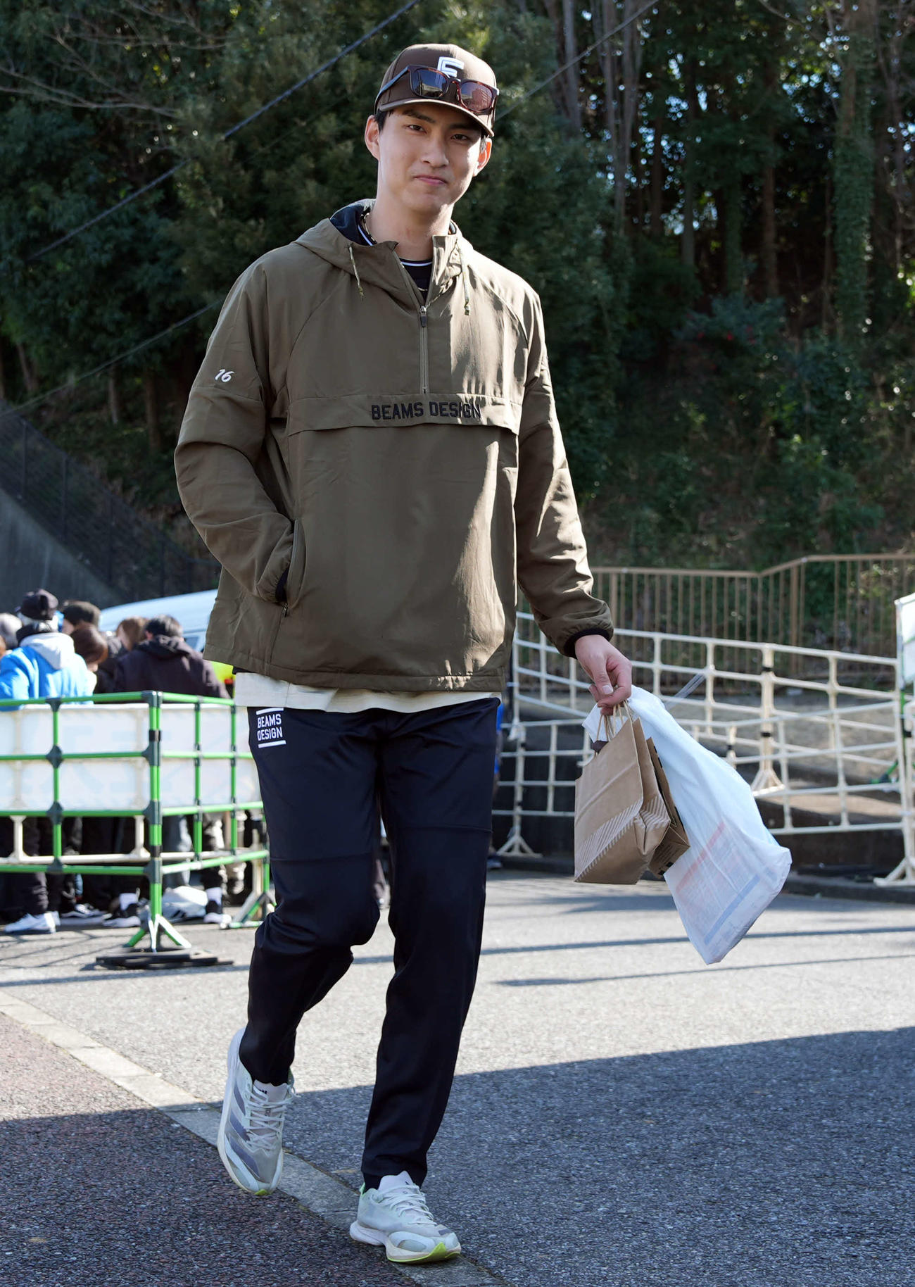 公開自主トレを終える日本ハム達（撮影・小島史椰）