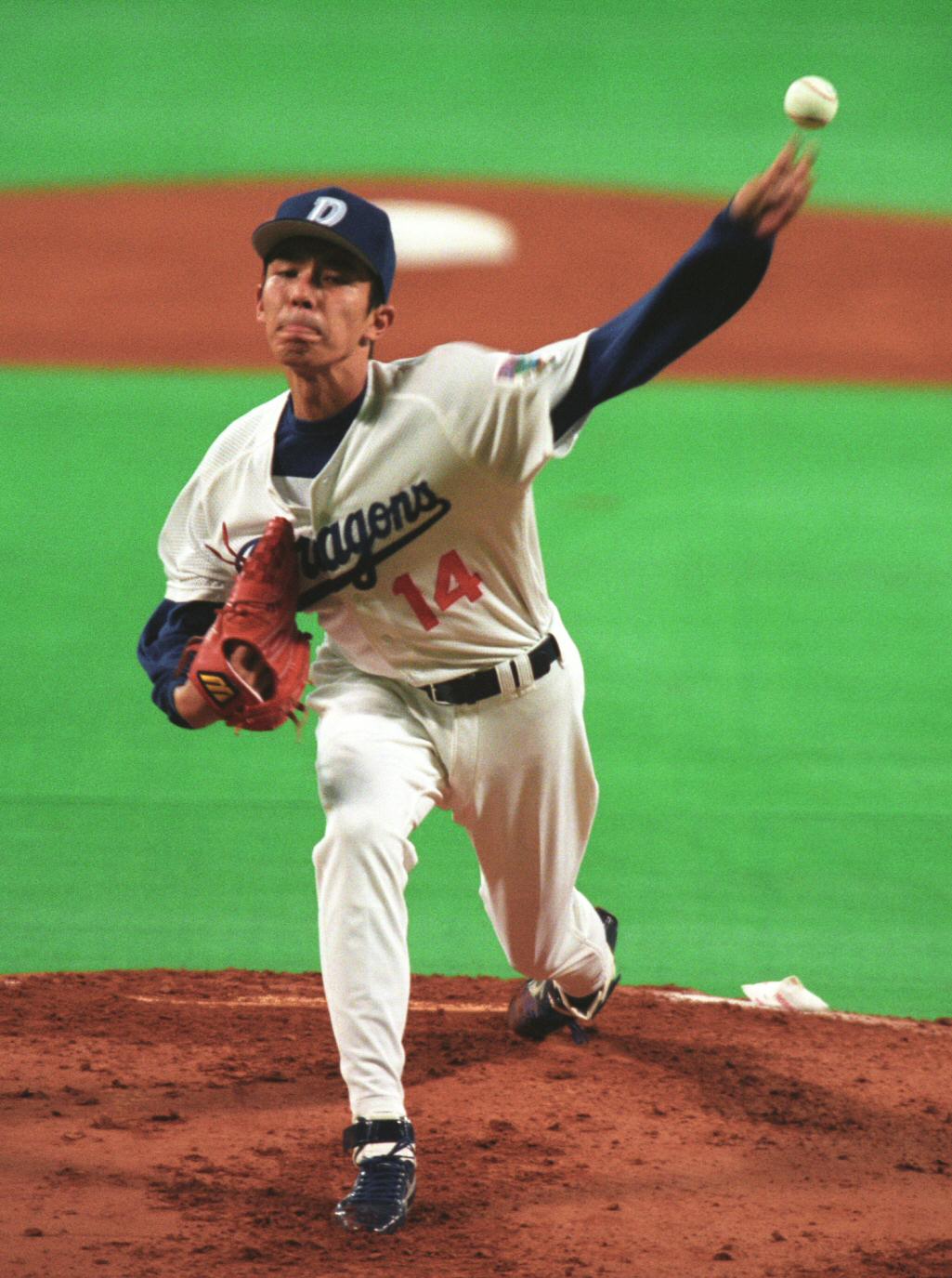 98年、巨人戦に登板した中日今中