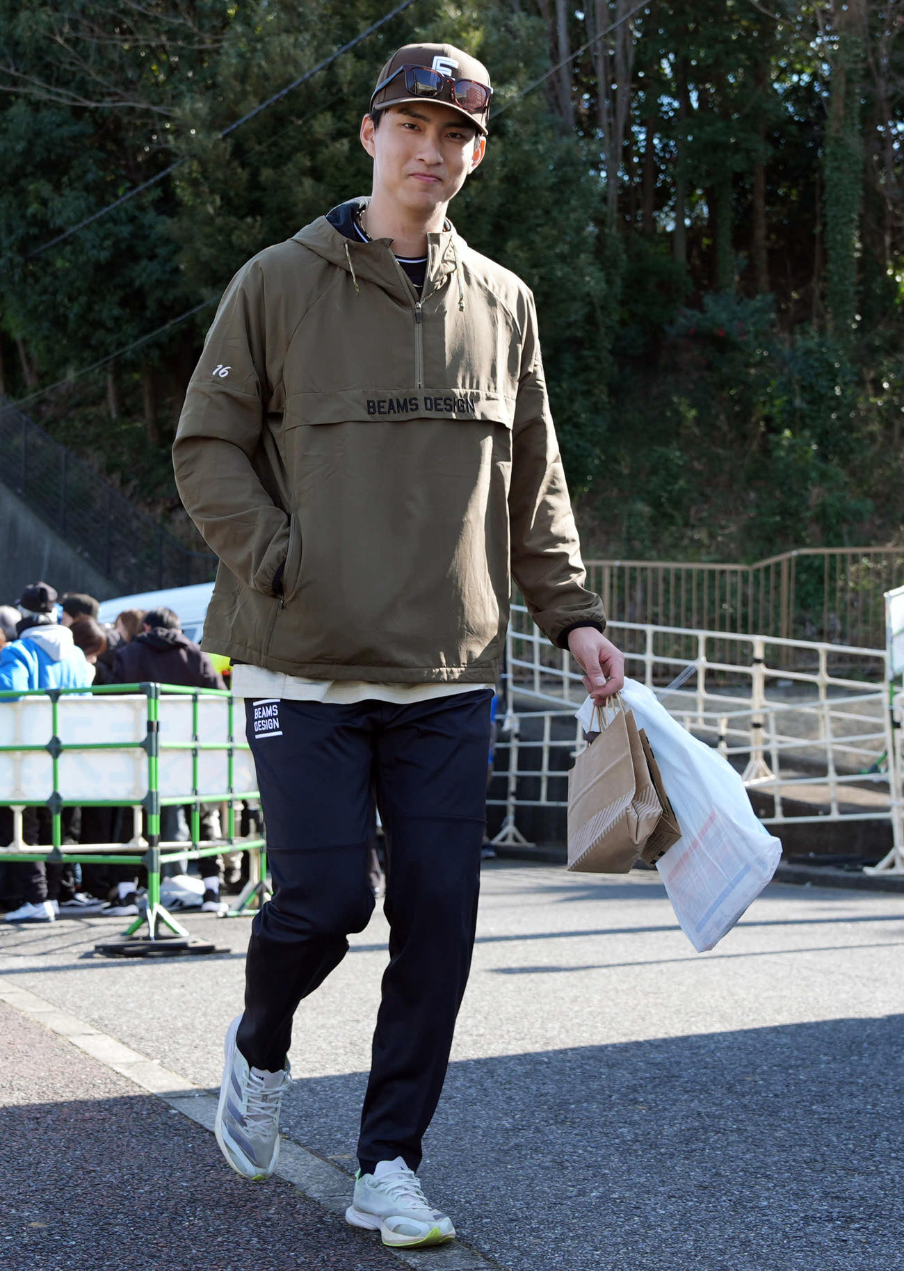 公開自主トレを終える日本ハム達（撮影・小島史椰）