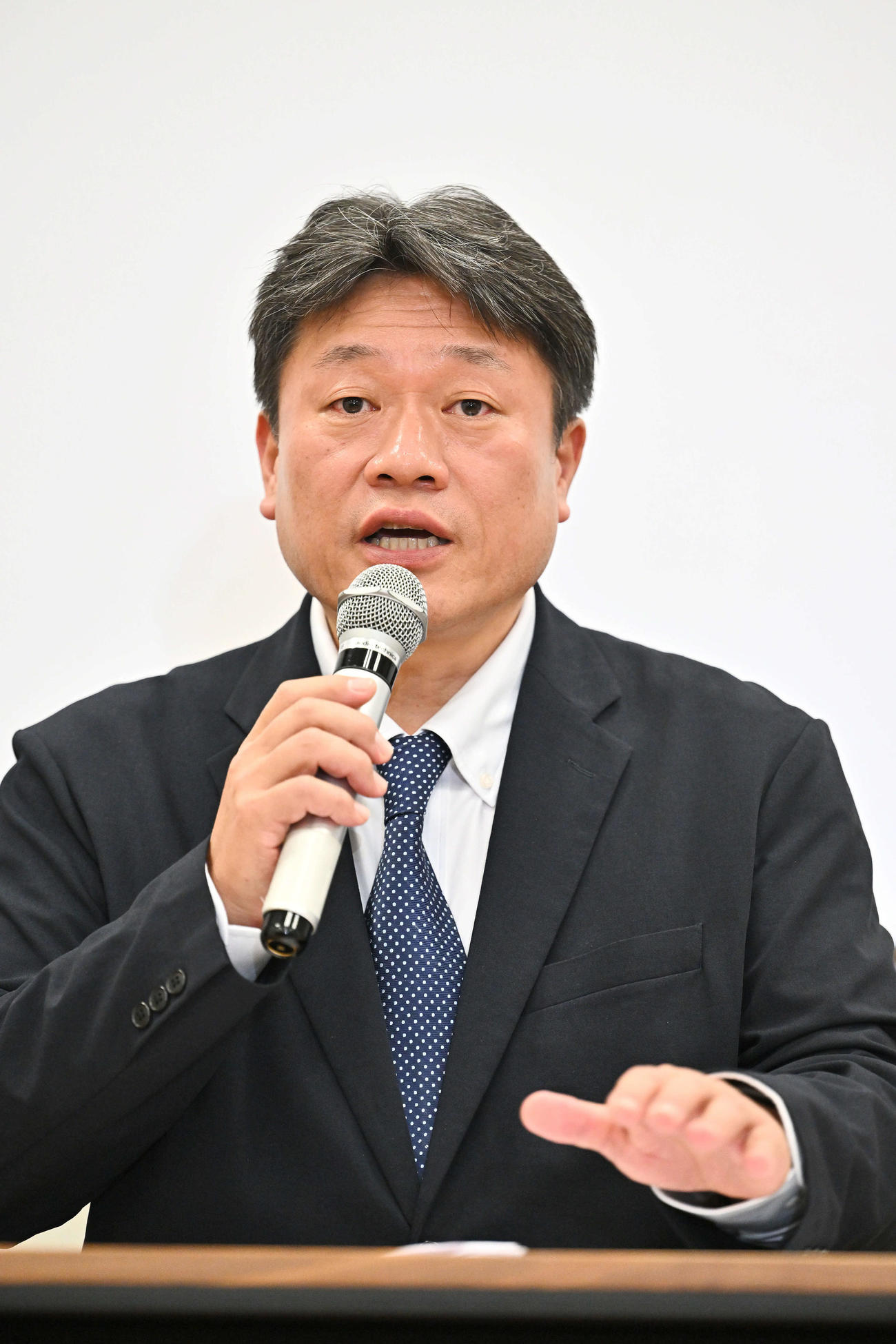 NPB中村勝彦事務局長（2025年11月10日撮影）