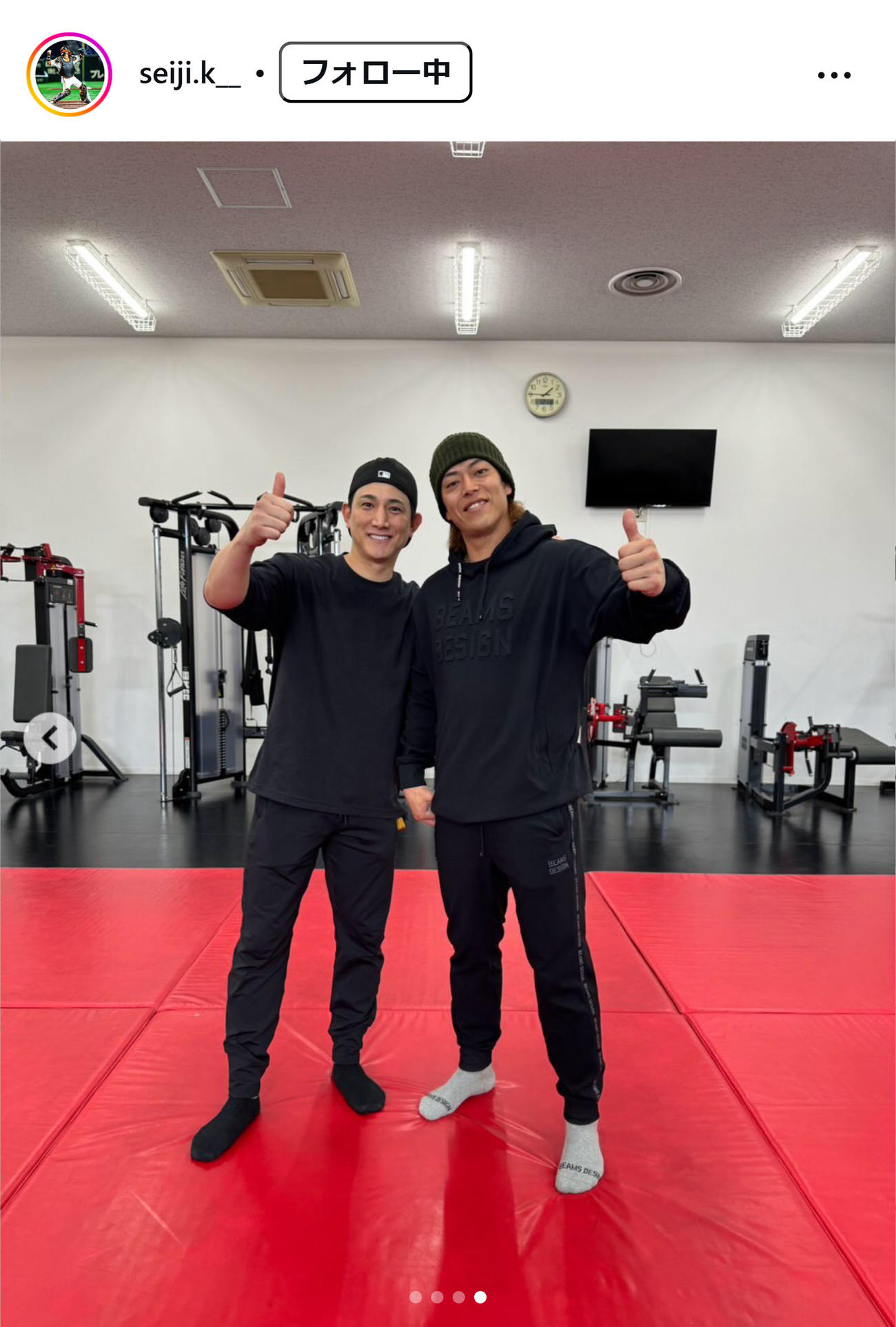 小林誠司のインスタグラムから