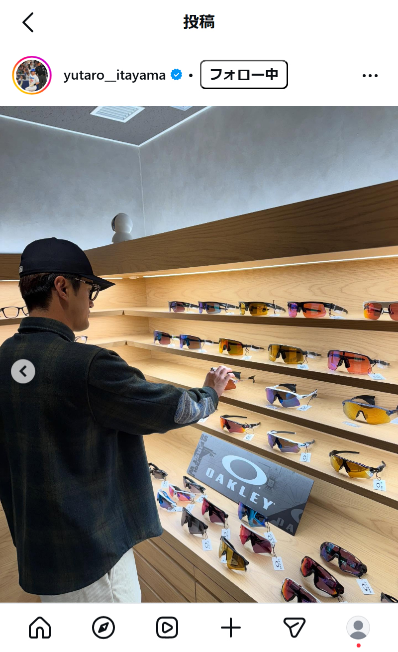 板山祐太郎のインスタグラムから