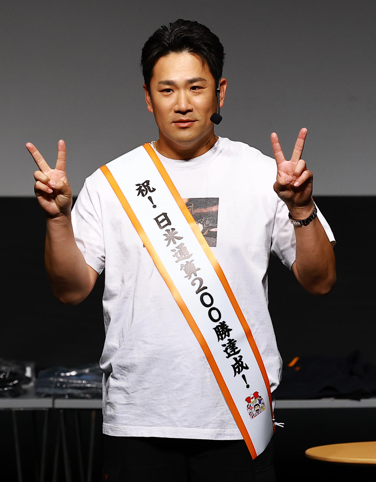「マー君ROOM2026」を開催した巨人田中将（撮影・野上伸悟）