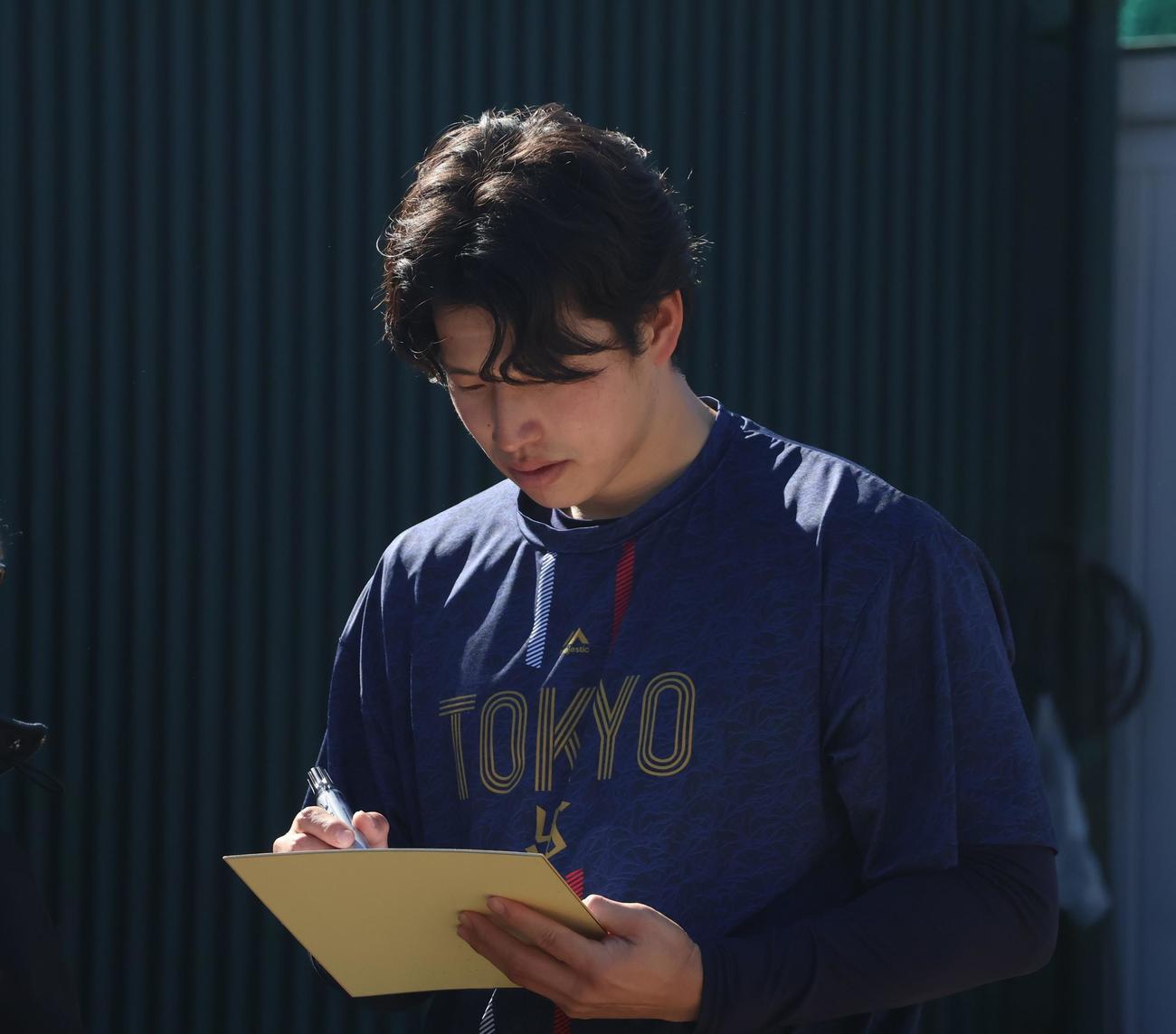 ヤクルト下川隼佑（2026年1月23日撮影）