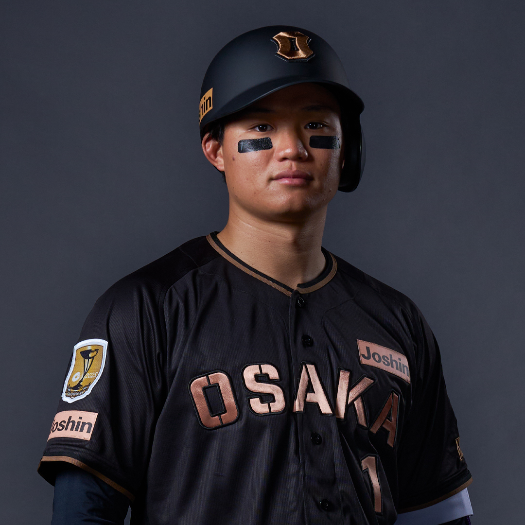 「TIGERS B－LUCK DYNAMITE SERIES 2026」限定ユニホームを着用する阪神森下（球団提供）