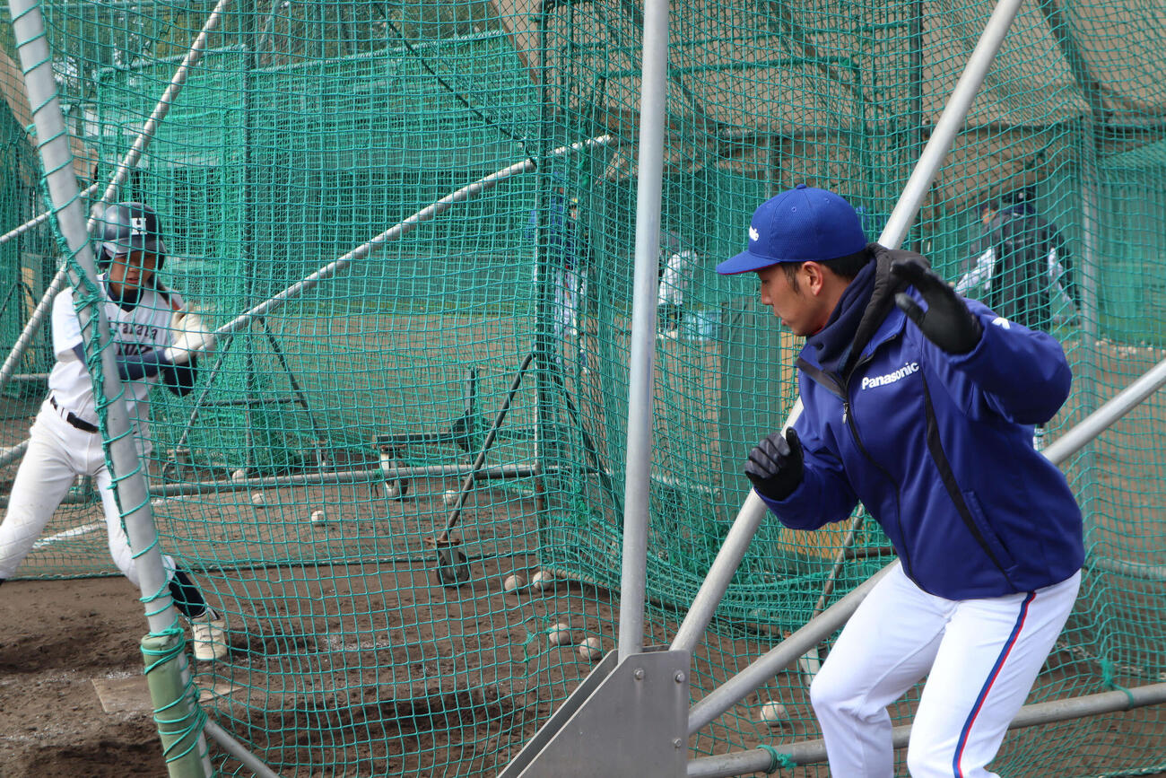 パナソニック野球部による打撃指導