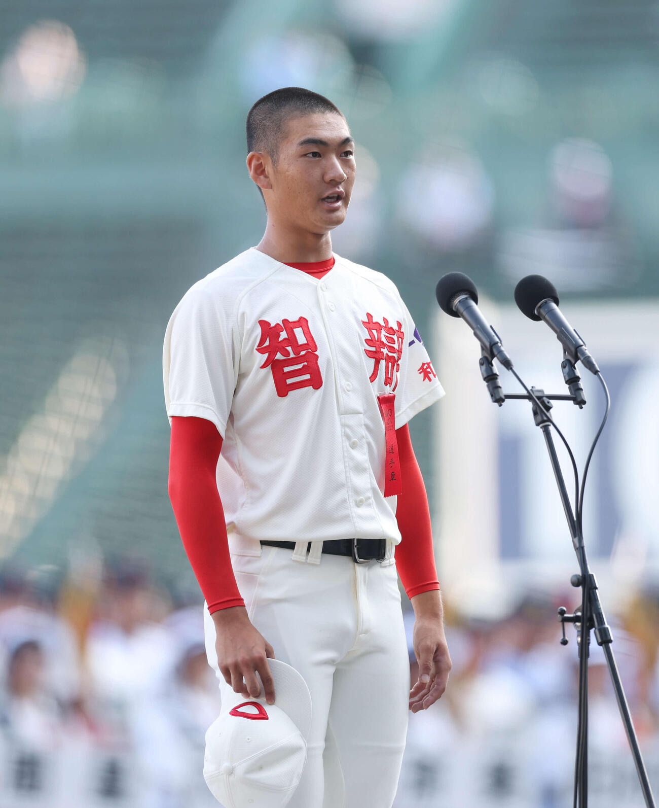 智弁和歌山・山田希翔主将（2025年8月撮影）