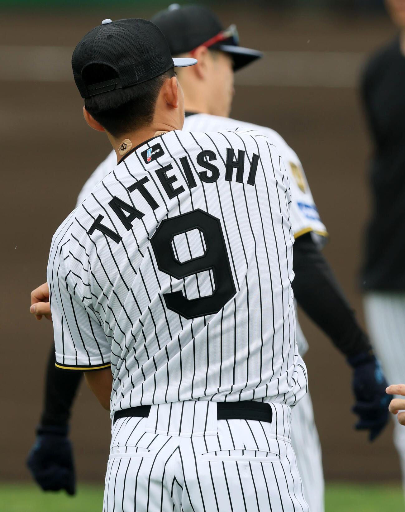 背番号「9」の阪神立石（撮影・加藤哉）