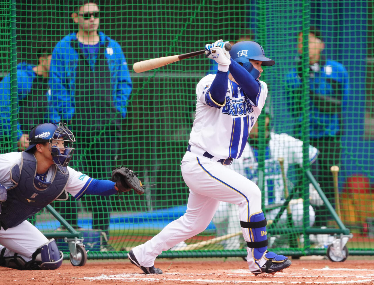 ライブBPに臨むDeNA小田（撮影・鈴木みどり）