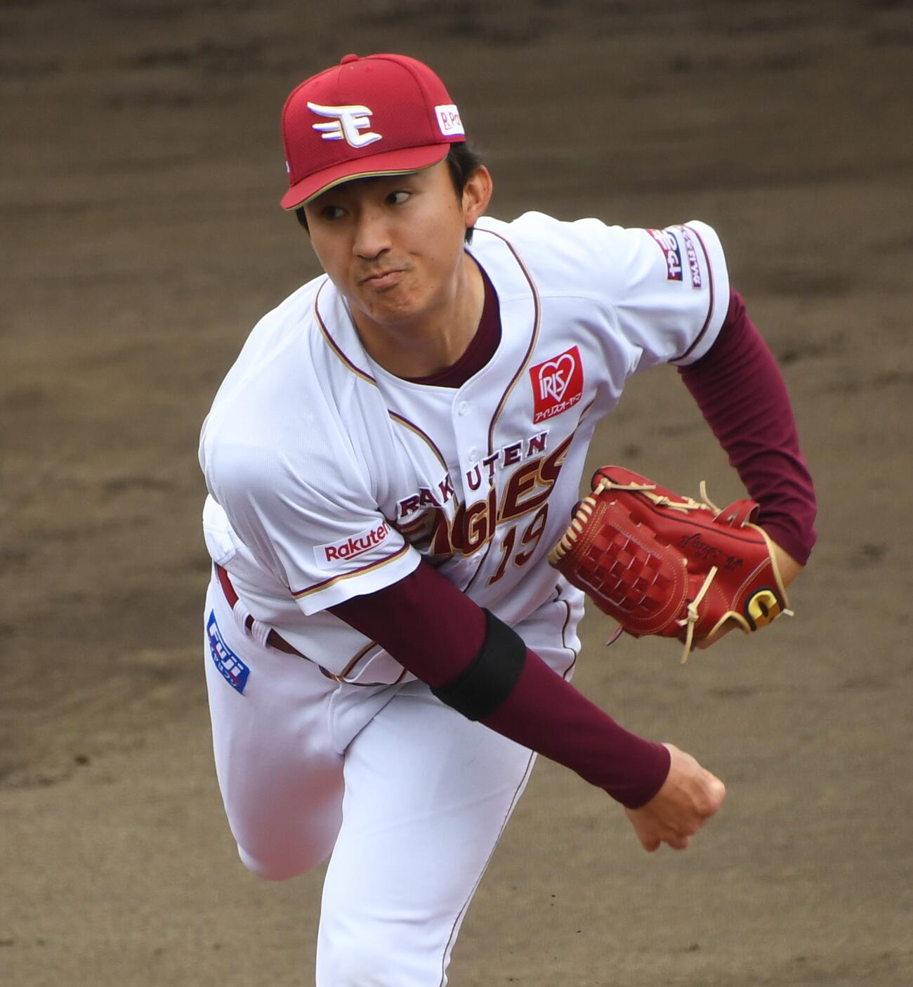 ライブBPで快投した楽天荘司（撮影・山田愛斗）