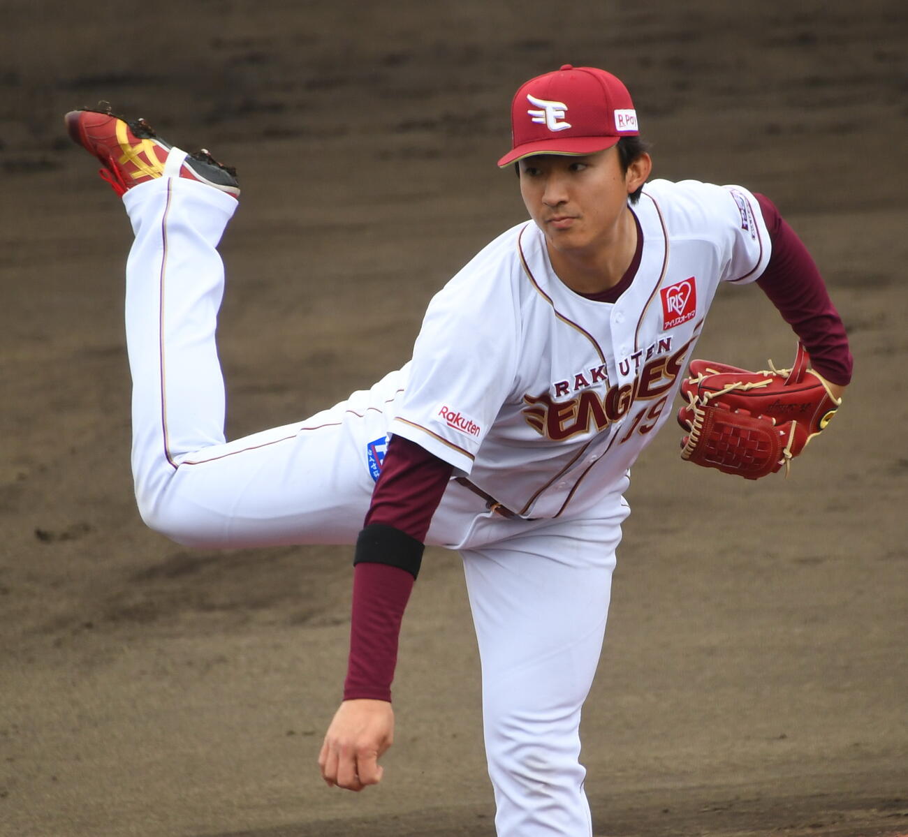 ライブBPで快投した楽天荘司（撮影・山田愛斗）