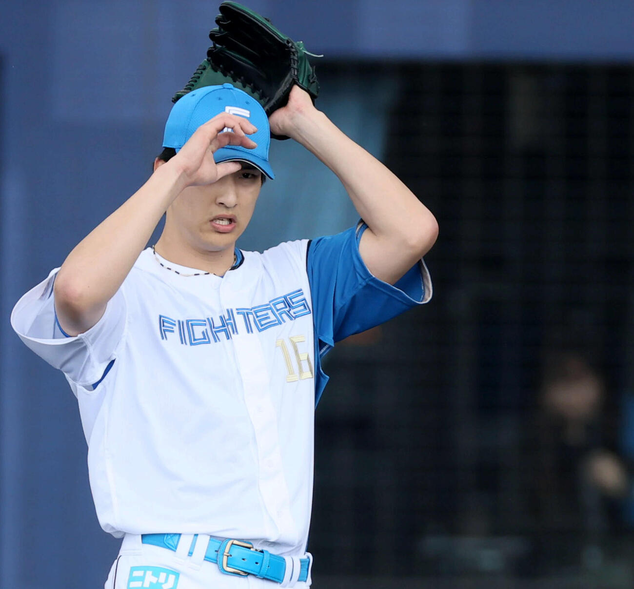 日本ハム対阪神　阪神戦に先発し1回を3者凡退に抑え好投の日本ハム達（撮影・加藤哉）