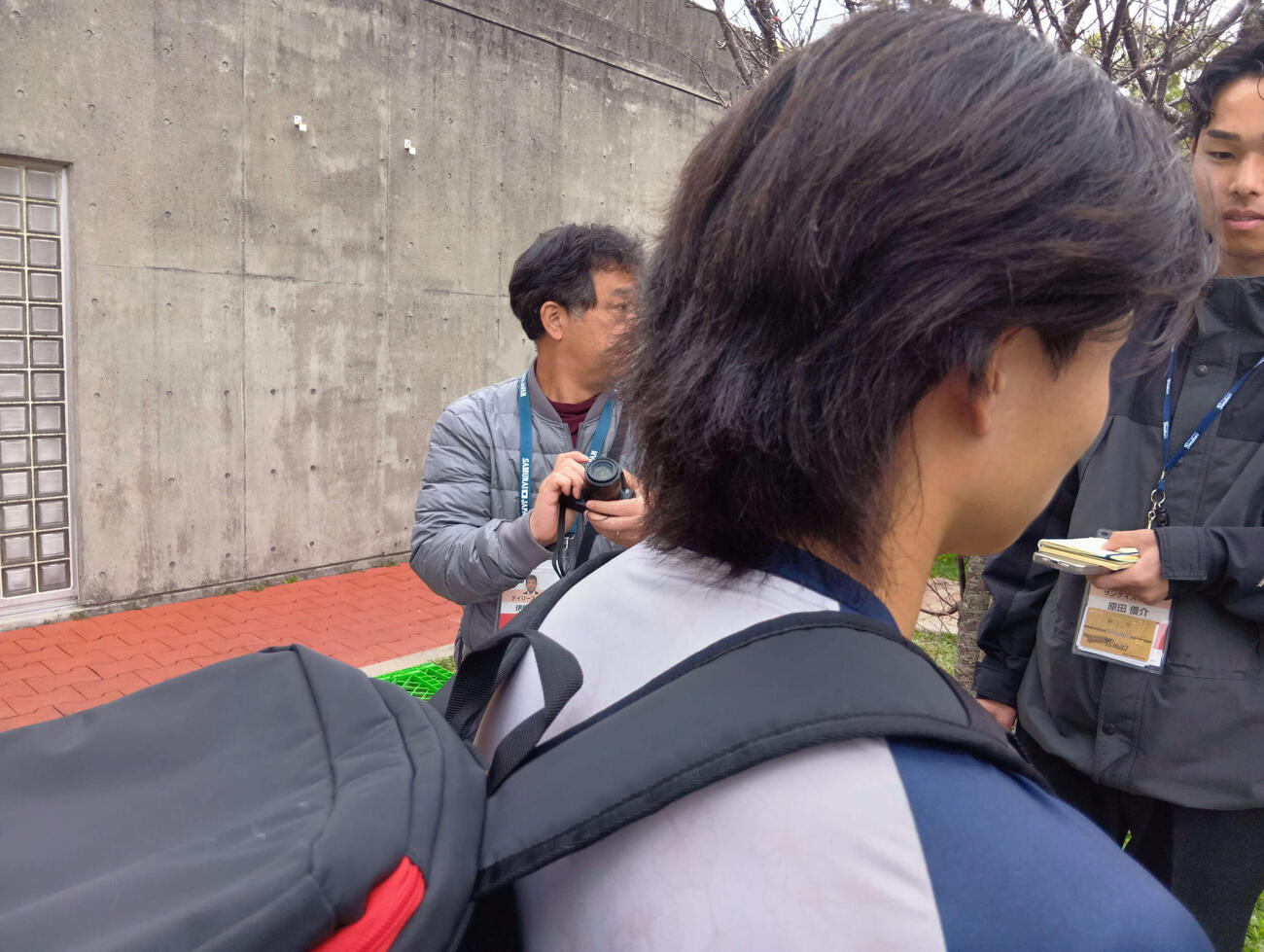 大ファンのB'z稲葉浩志を意識した髪型のヤクルト新人・増居（撮影・沢田啓太郎）