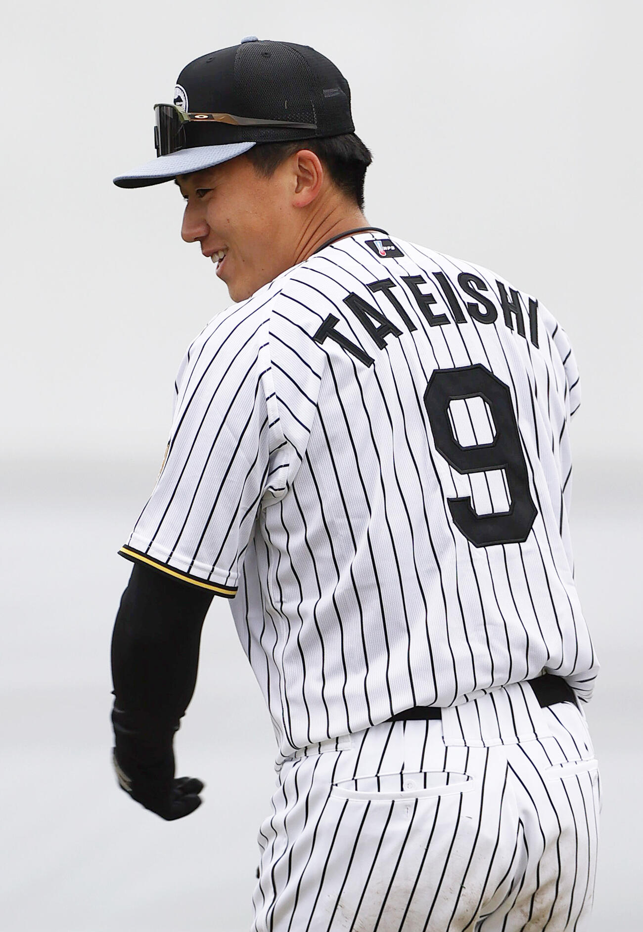 宜野座でトレーニングする阪神立石（撮影・上山淳一）