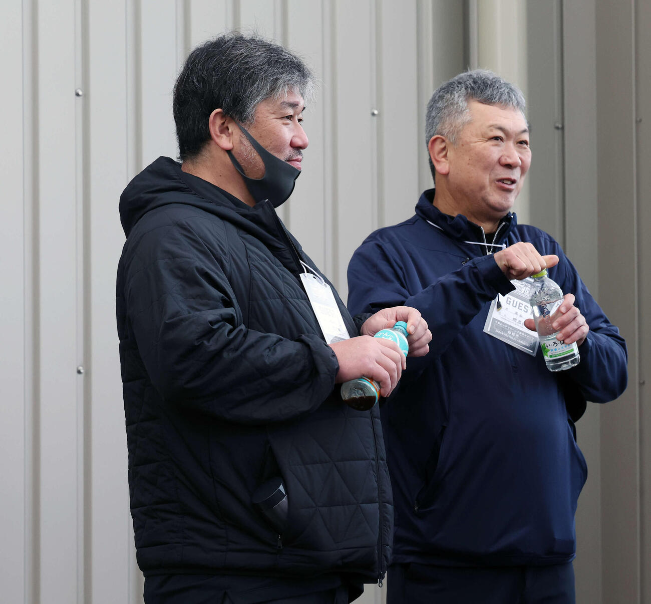ロッテ宮崎・都城春季キャンプを訪れた野茂英雄氏（撮影・宮地輝）