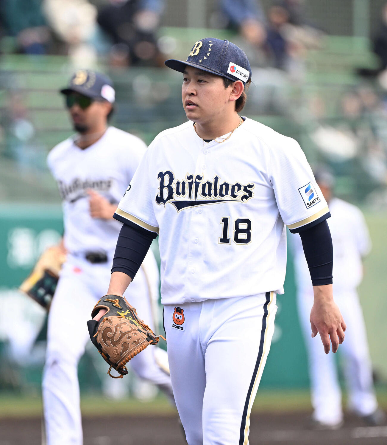 白組で先発し危なげない投球を見せたオリックス宮城（撮影・和賀正仁）