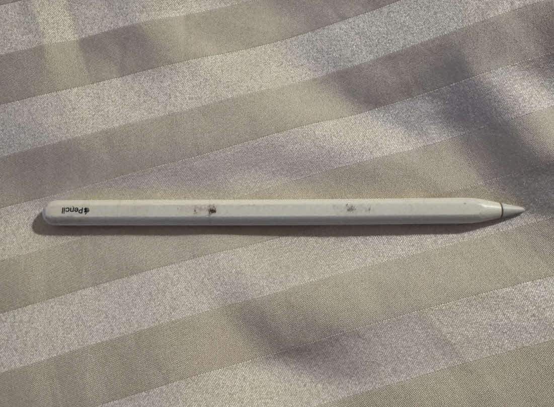 侍ジャパン宮城が拾ってくれたApple Pencil（撮影・小早川宗一郎）
