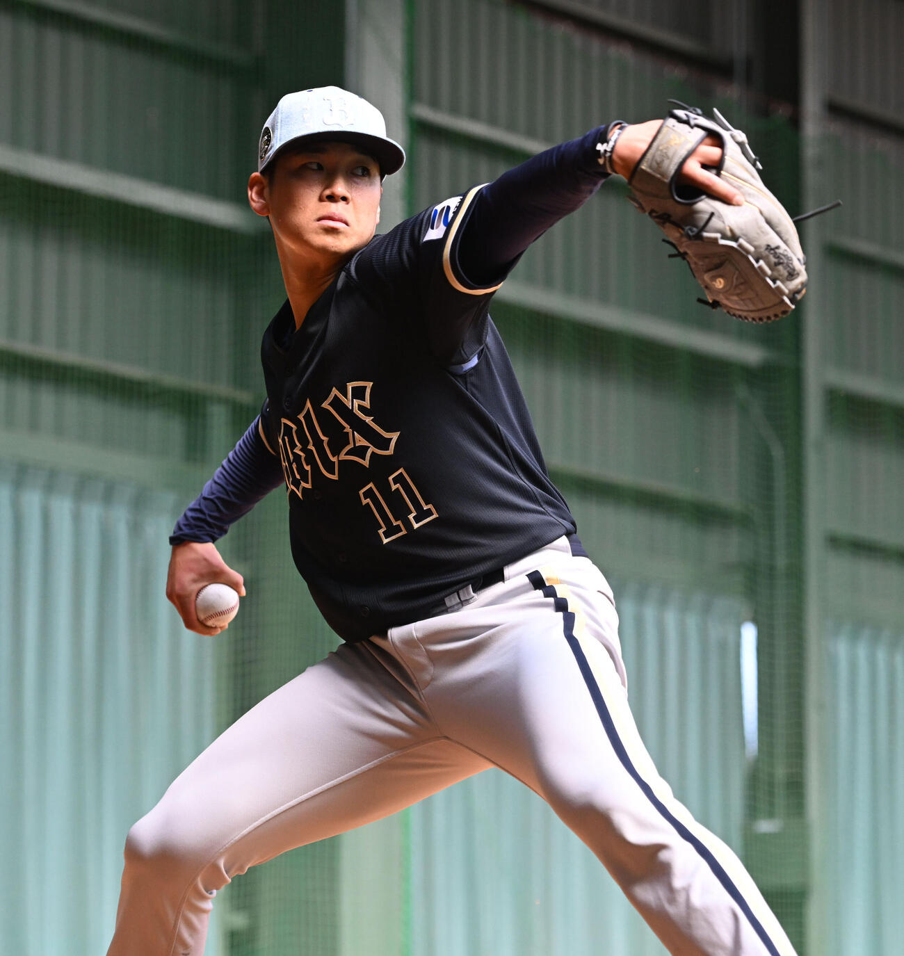 オリックス山下舜平大（2026年2月7日撮影）