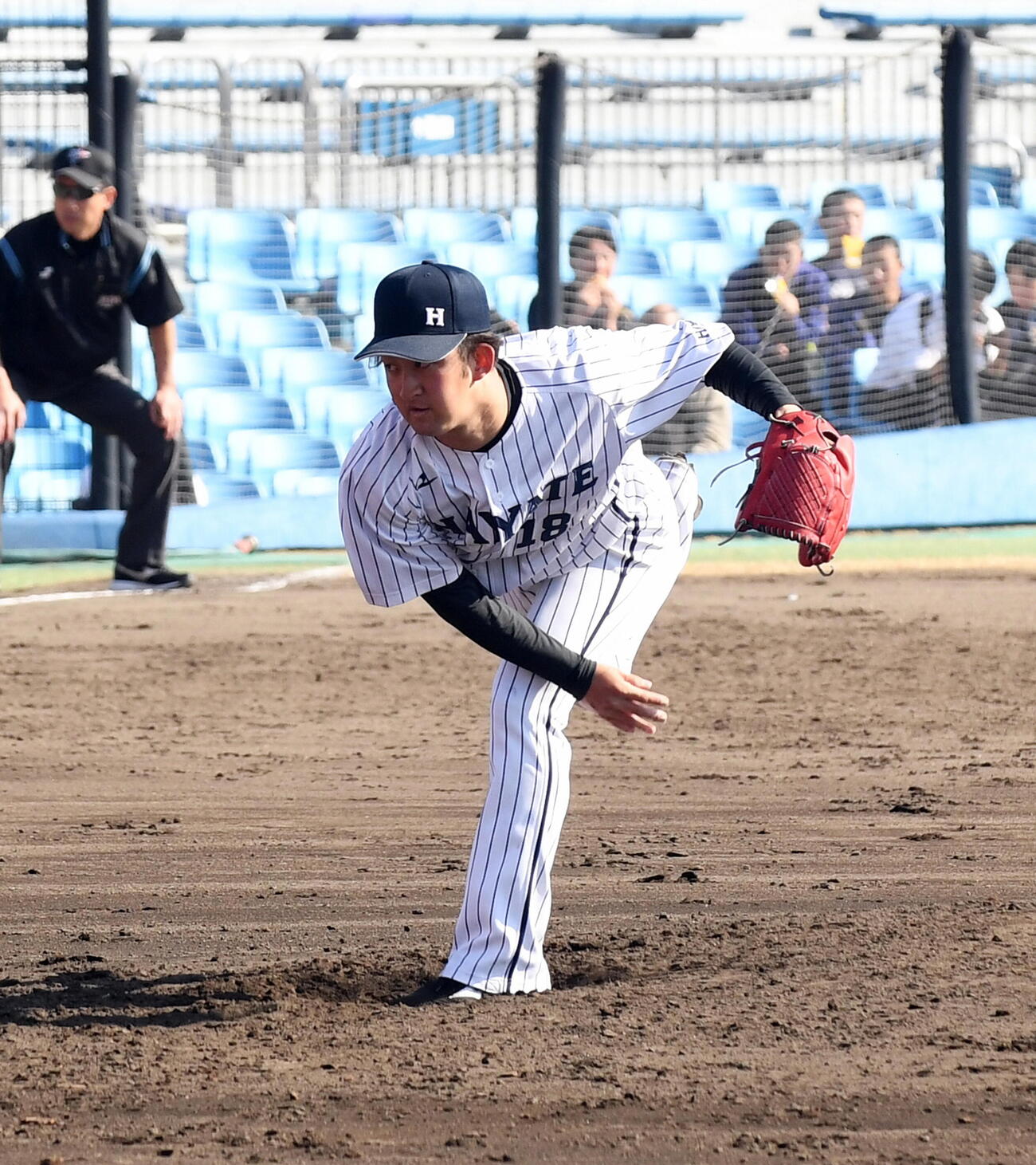 ハヤテデビュー戦で1回を無失点に抑えた後藤