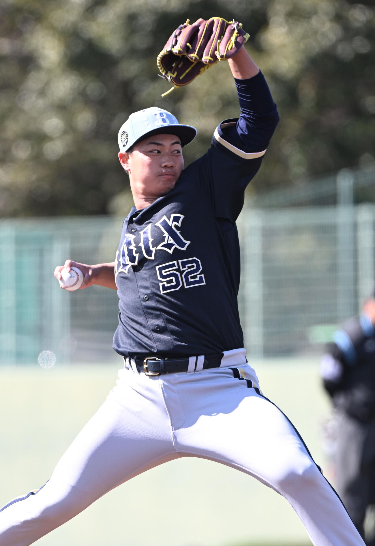 ライブBPに登板した横山楓（2026年2月8日撮影）