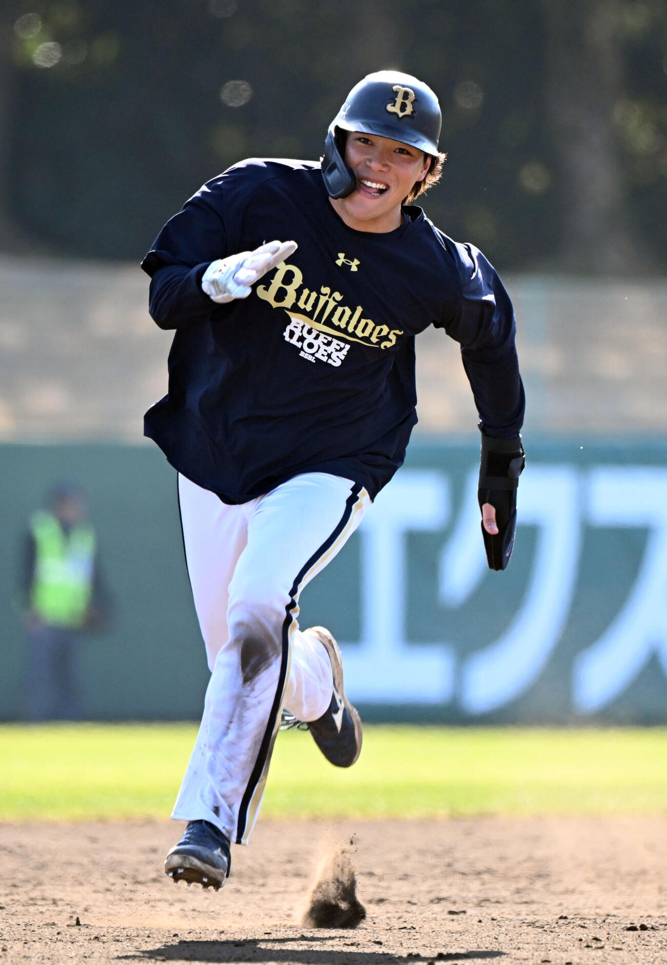 オリックス麦谷祐介（2026年2月撮影）
