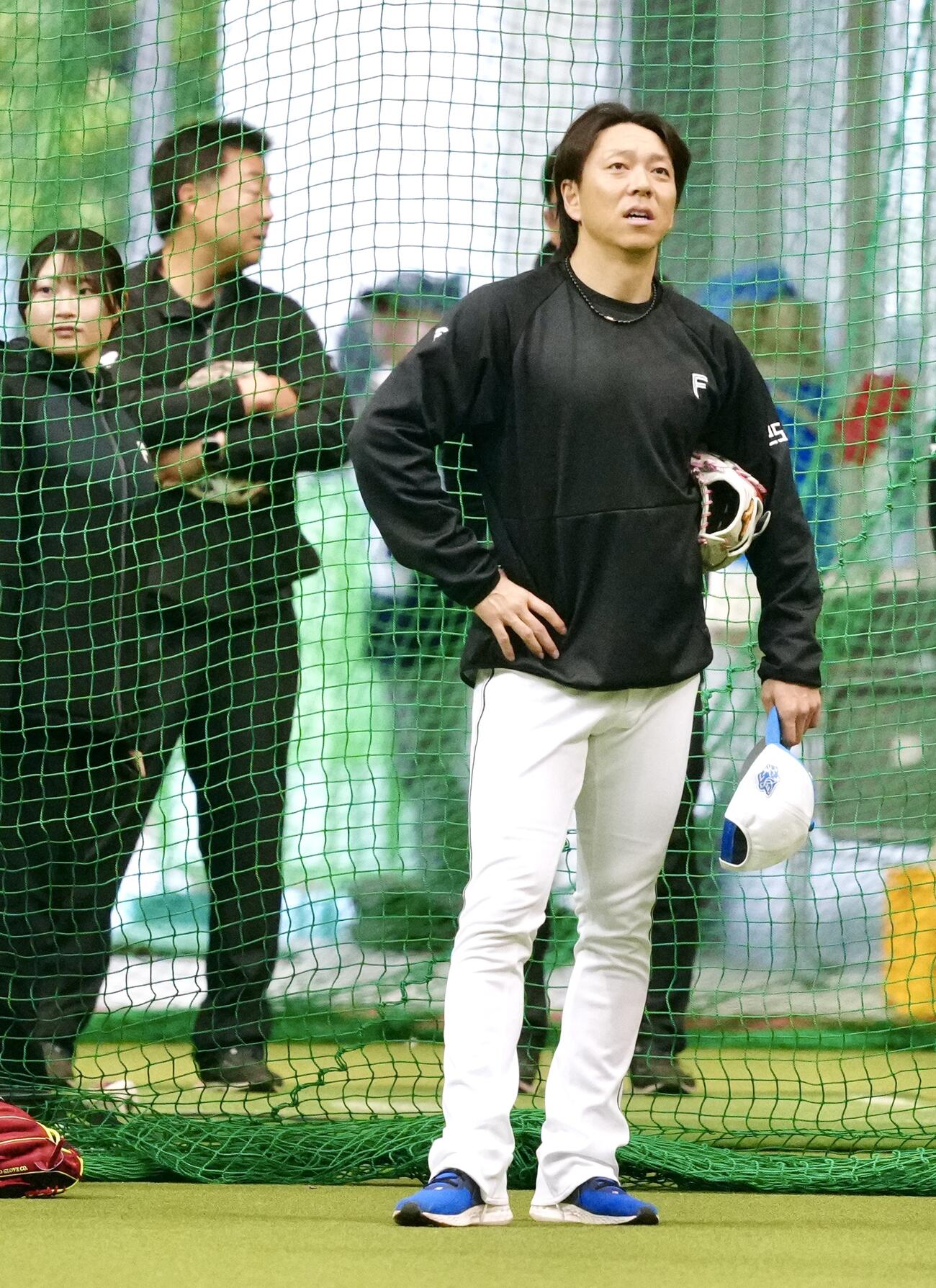 1軍に合流した日本ハム宮西（撮影・江口和貴）