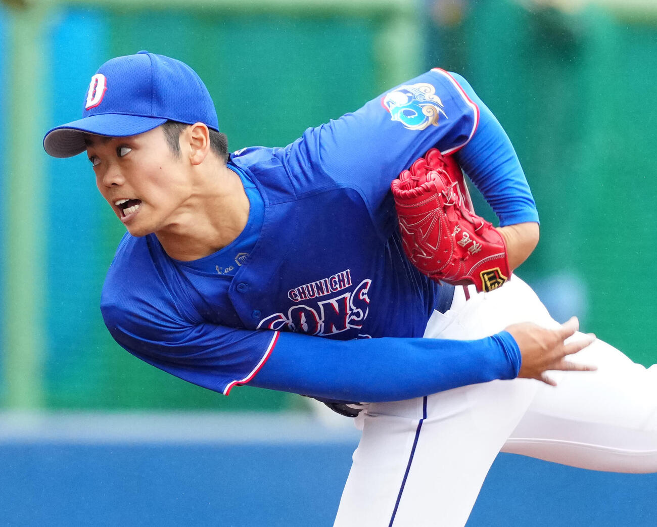 日本ハム対中日　中日4番手の根尾（撮影・江口和貴）