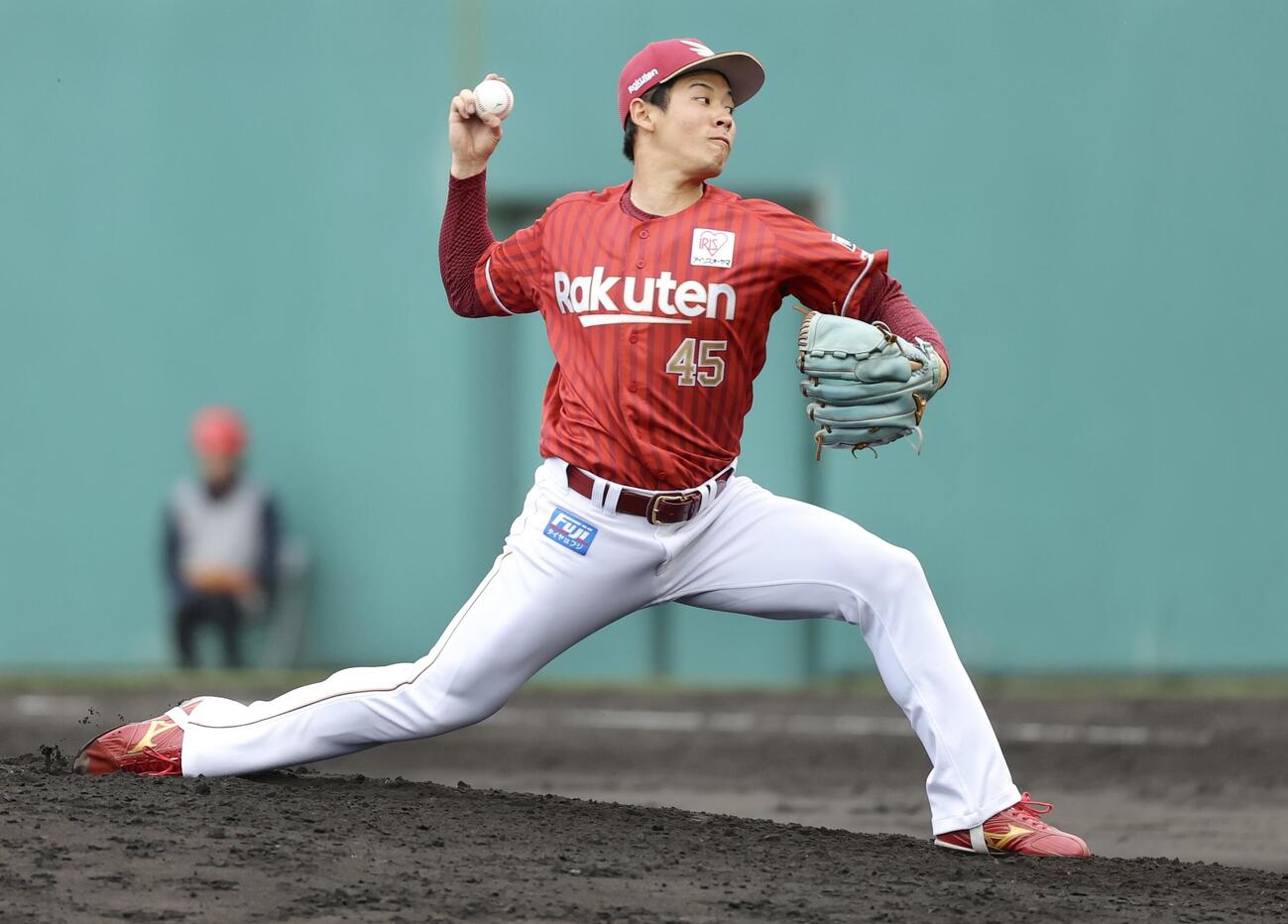 広島対楽天　9回裏、楽天5番手で登板する九谷（撮影・河田真司）