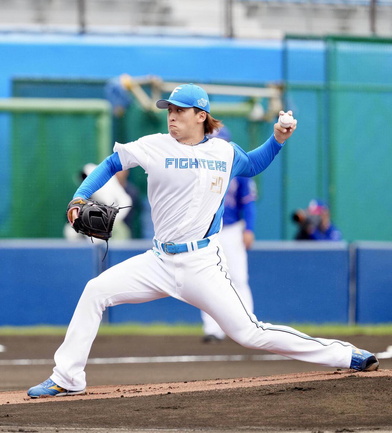 日本ハム対中日　日本ハム先発の細野（撮影・江口和貴）