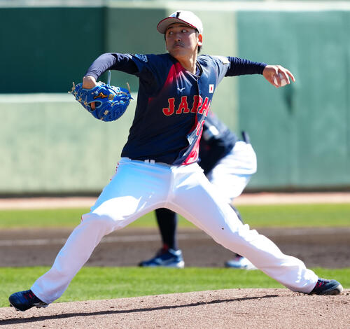 ライブBPに登板する隅田（撮影・垰建太）