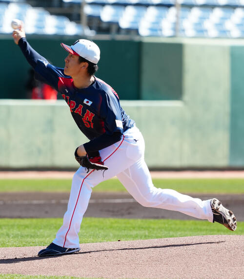 ライブBPで登板する北山（撮影・垰建太）