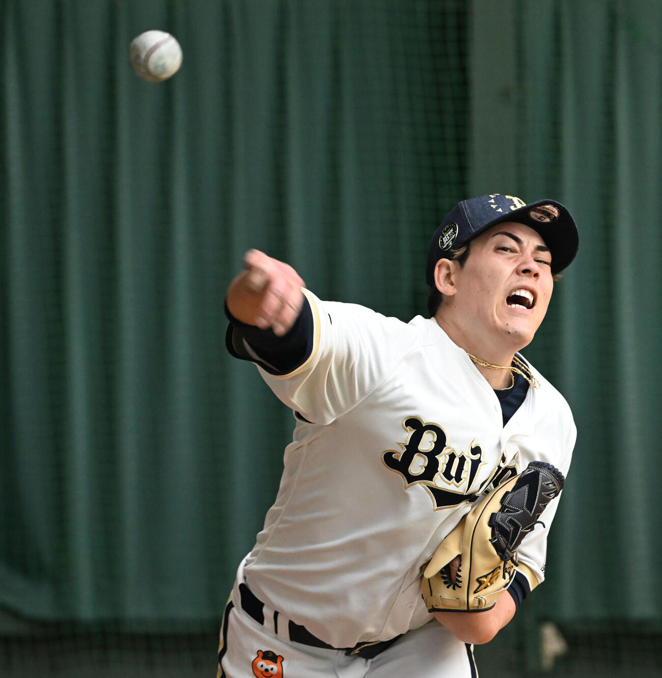 オリックス九里亜蓮（2026年2月1日撮影）