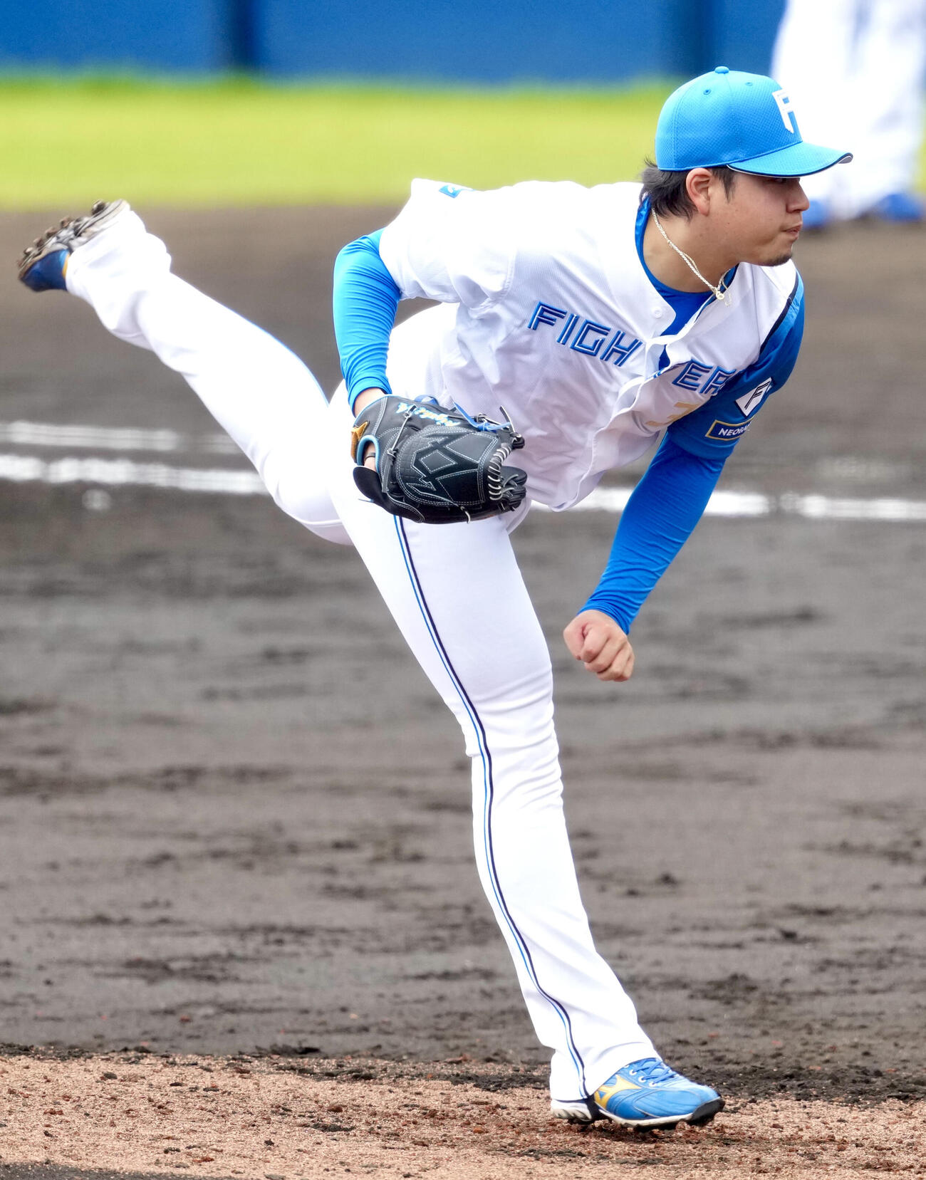 2軍練習試合　日本ハム対中日　日本ハム4番手の堀（撮影・江口和貴）