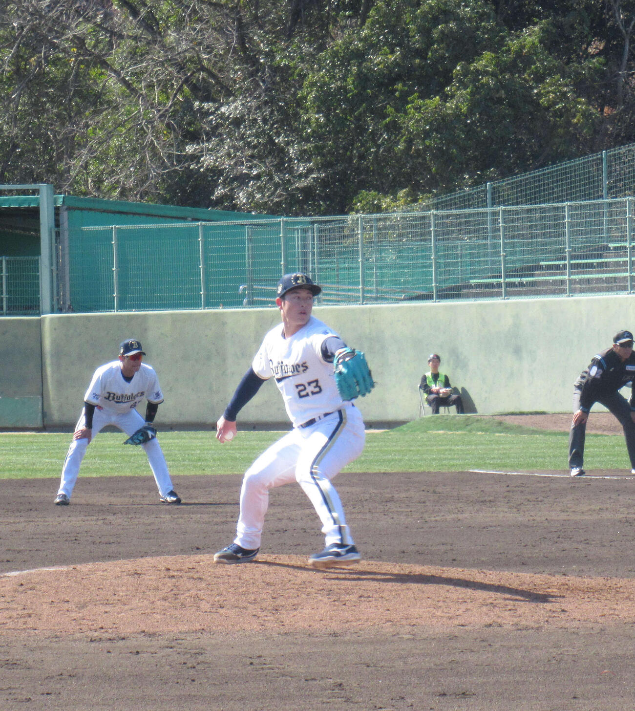 551日ぶりに紅白戦での実戦登板に臨んだオリックス吉田