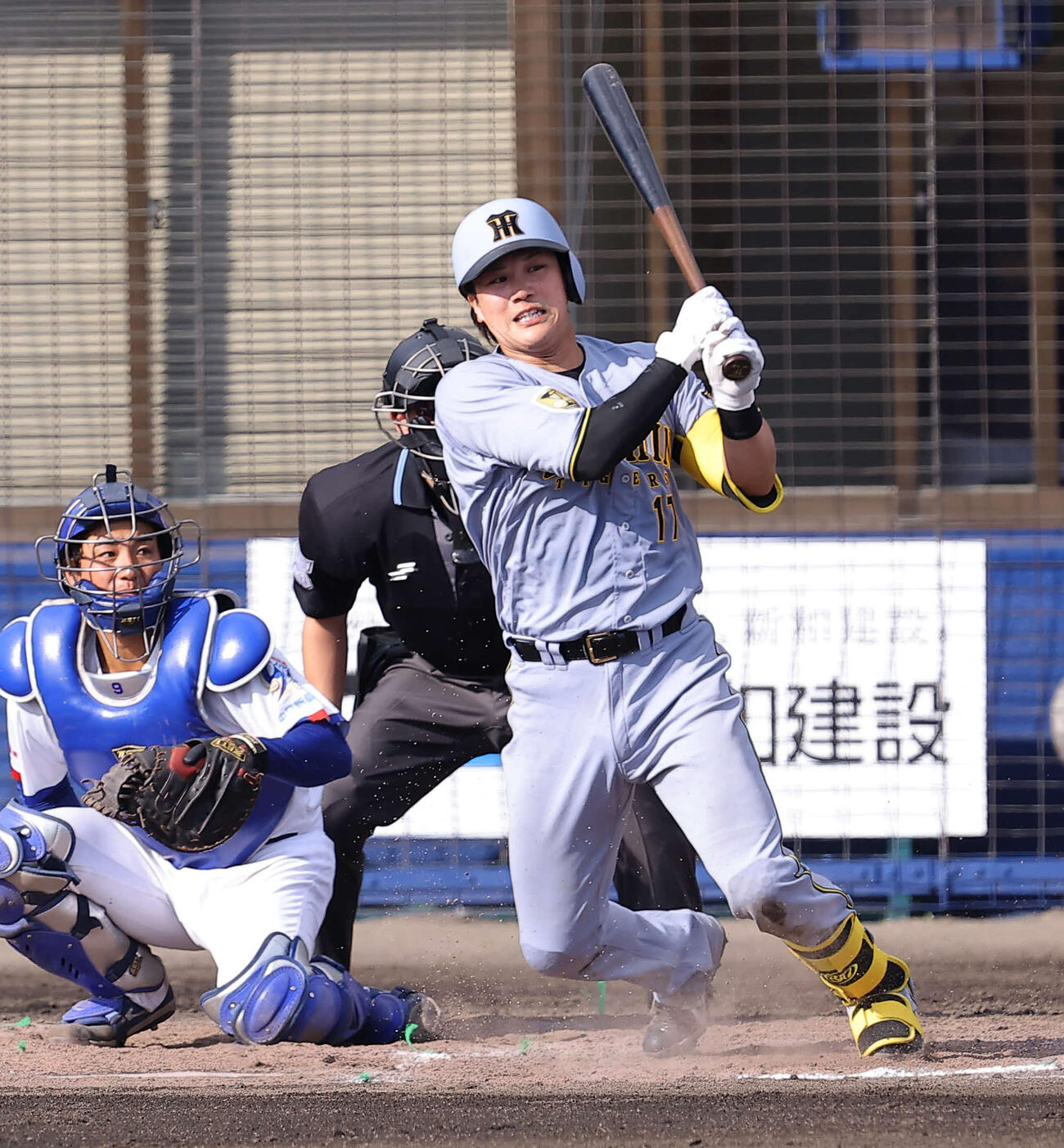 中日対阪神　7回表阪神無死、伏見は三ゴロに倒れる（撮影・上田博志）