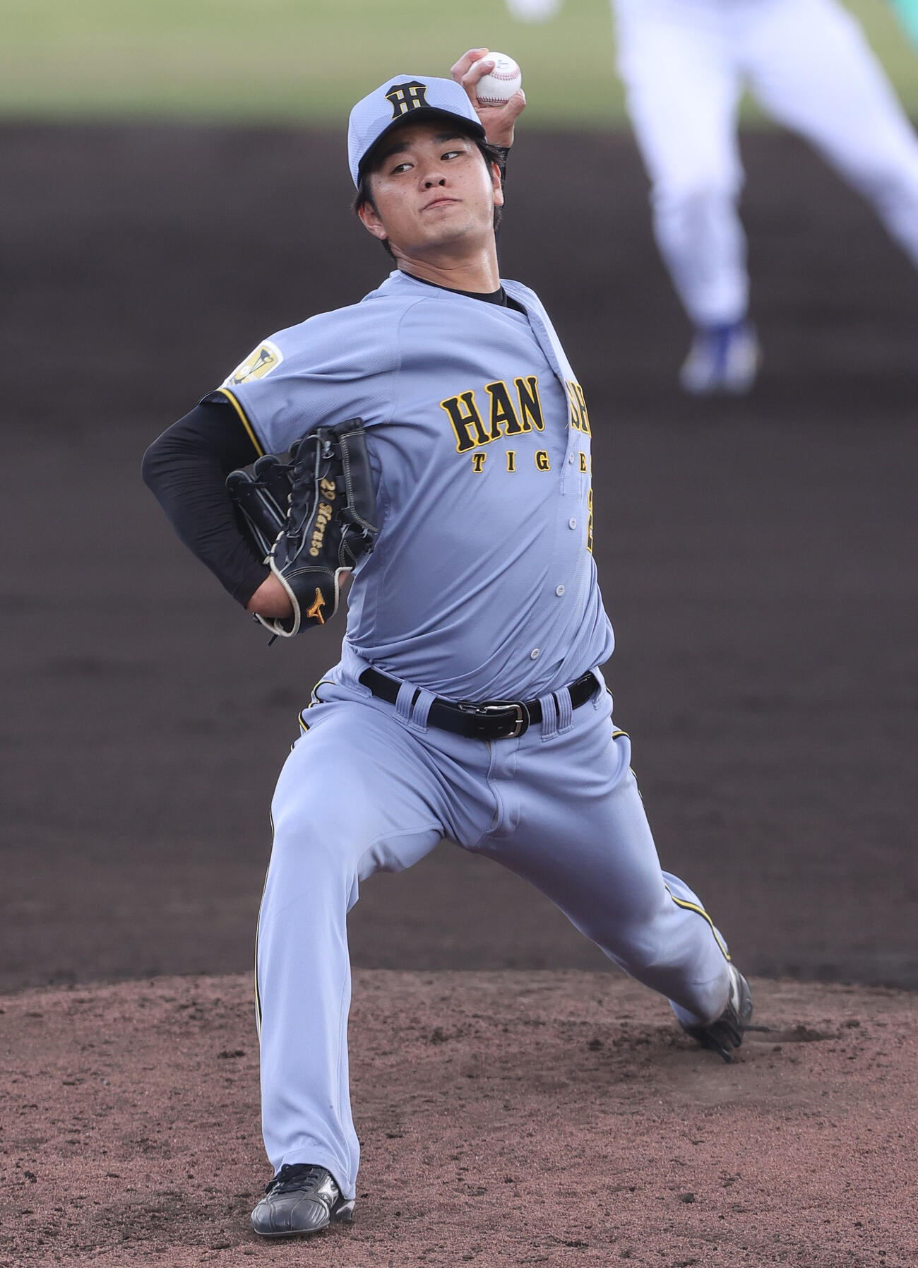 オープン戦　中日対阪神　2回裏、力投する阪神高橋（撮影・上山淳一）
