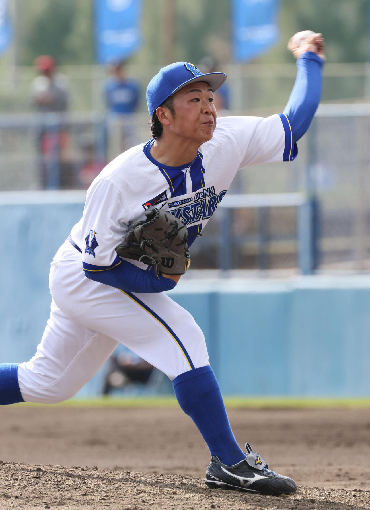 DeNA対広島　7回表広島、DeNA6番手の片山（撮影・加藤孝規）