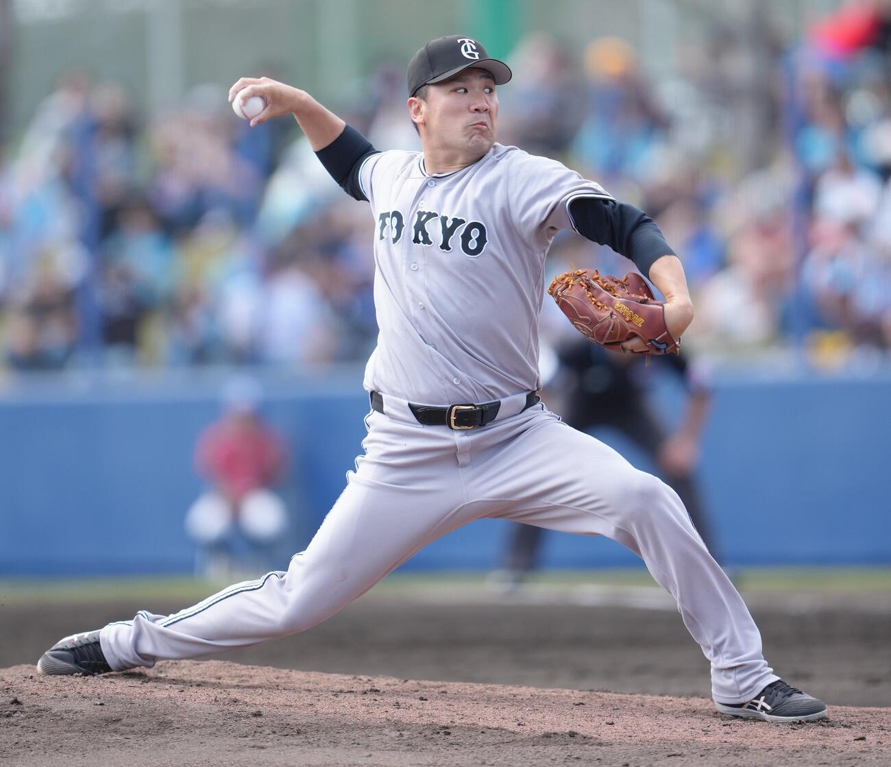 中日対巨人　3回から登板した巨人田中将（撮影・足立雅史）