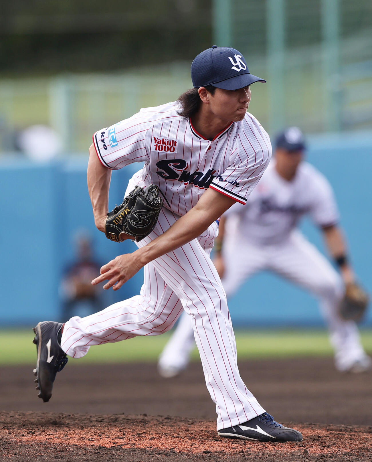 オープン戦　ヤクルト対阪神　4回表に登板するヤクルト増居（撮影・上山淳一）
