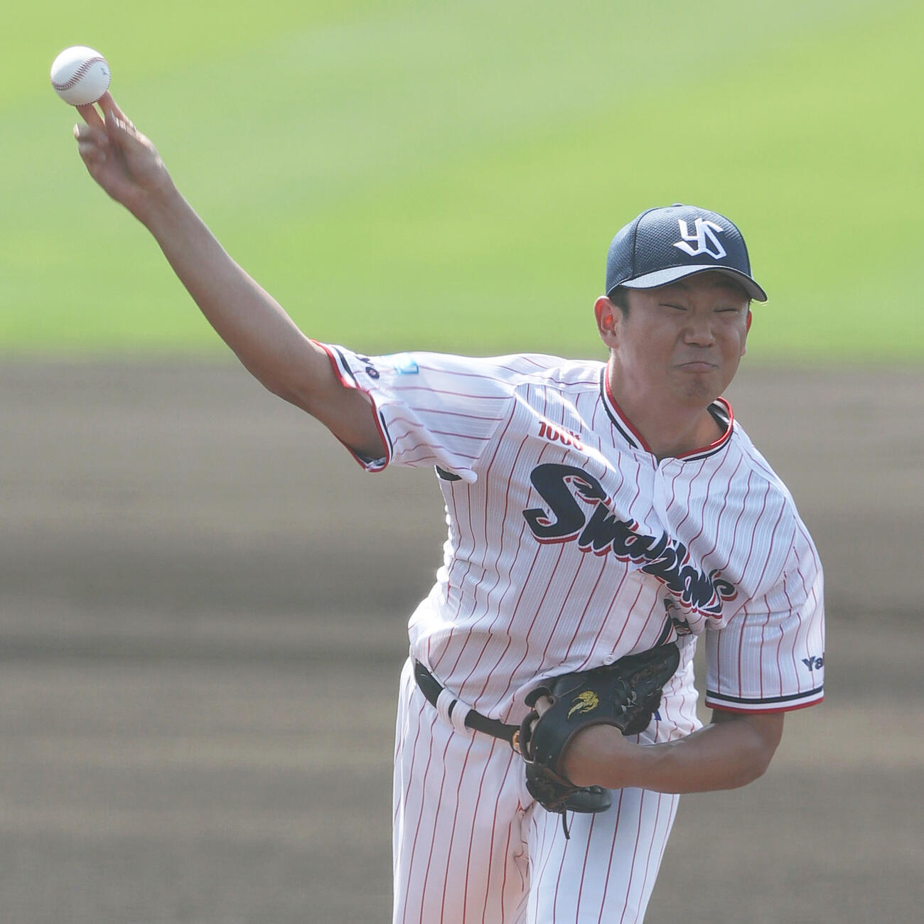 オープン戦　ヤクルト対阪神　ヤクルト先発の奥川（撮影・上山淳一）