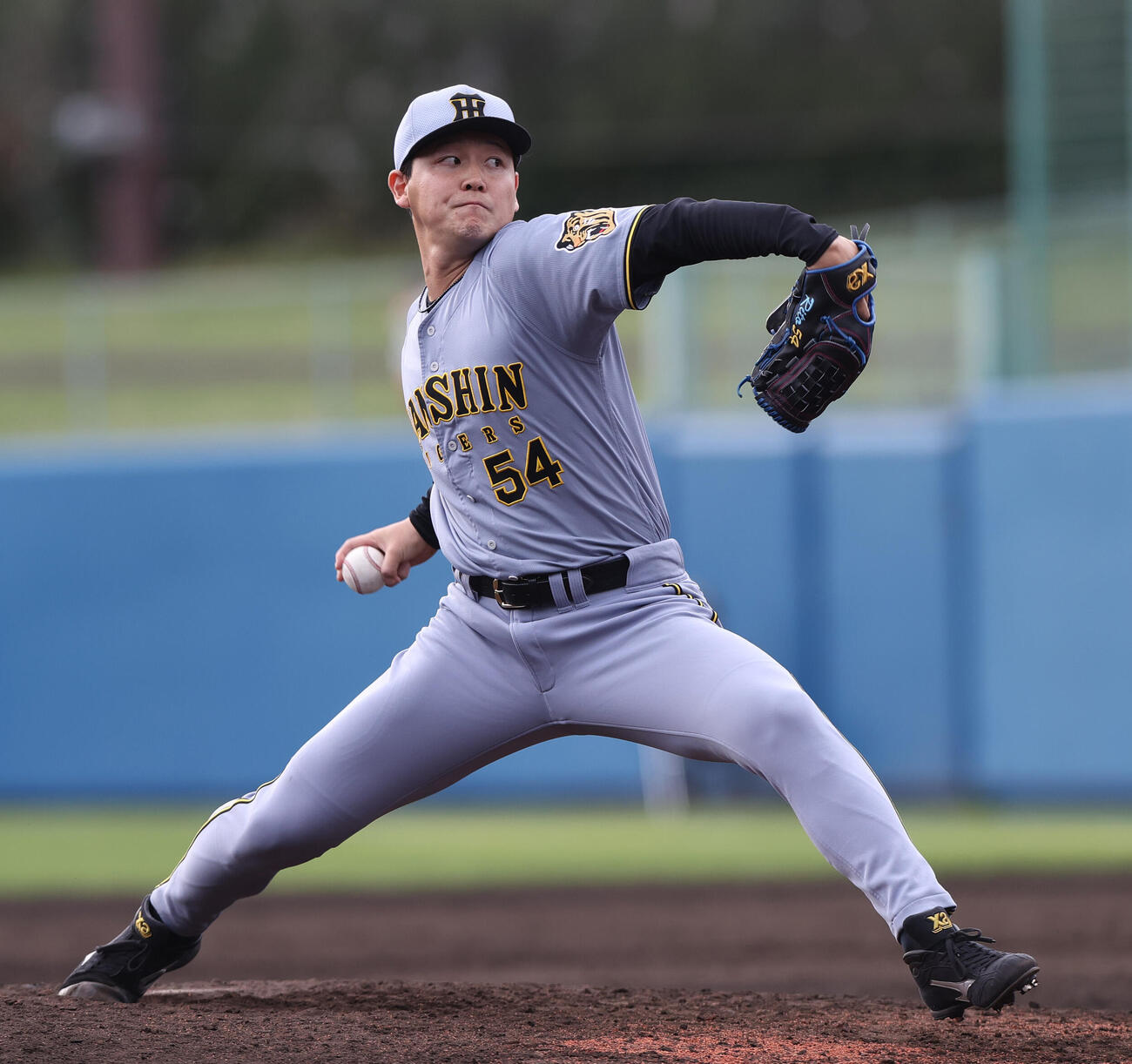 オープン戦　ヤクルト対阪神　9回裏に登板する阪神木下（撮影・上山淳一）