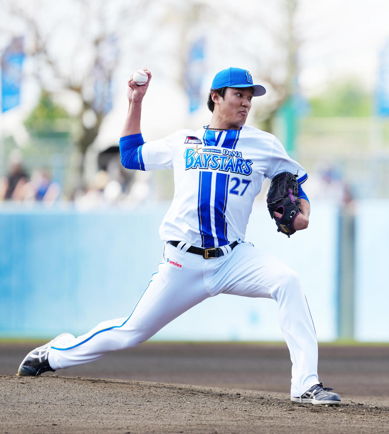 DeNA対楽天　DeNA先発の藤浪（撮影・江口和貴）